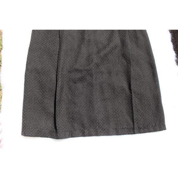 Steilmann Vintage Size 6 Wool Pleated Black Pencil Skirt Made in West Germany - Picture 3 of 9